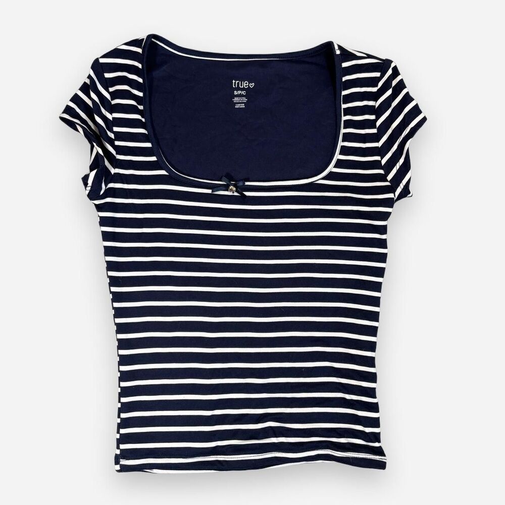 True-co Women's Navy and Blue Blouse